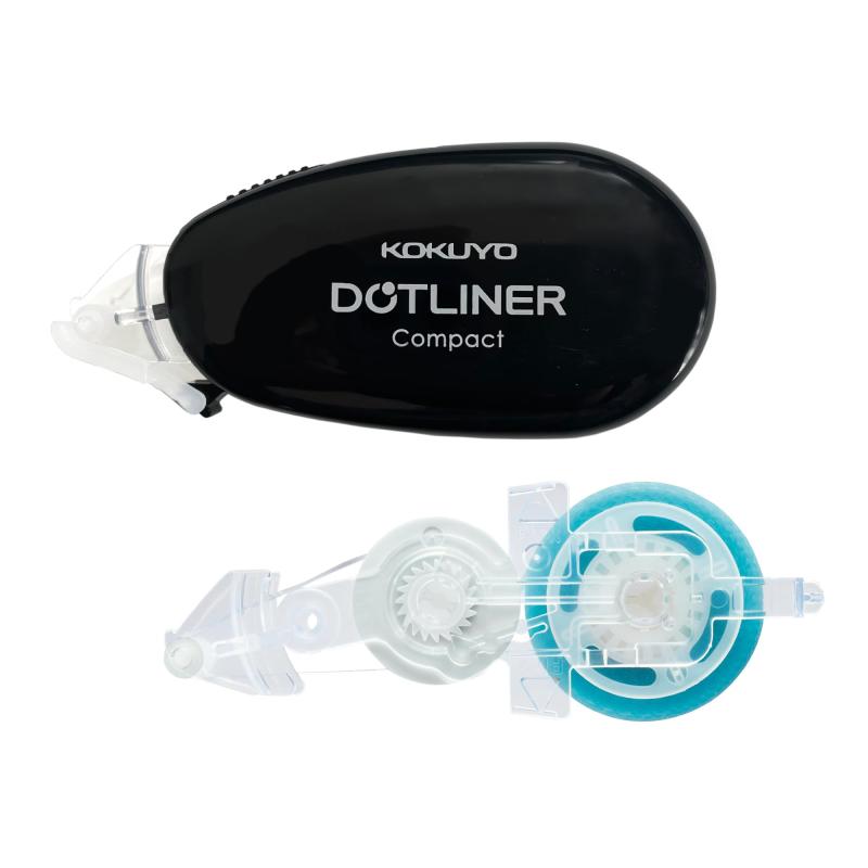 【 】コクヨ テープのり ドットライナー 黒 コンパクト 本体1個＋つめ替え用テープ1個 AMタ-DM4500-08N..