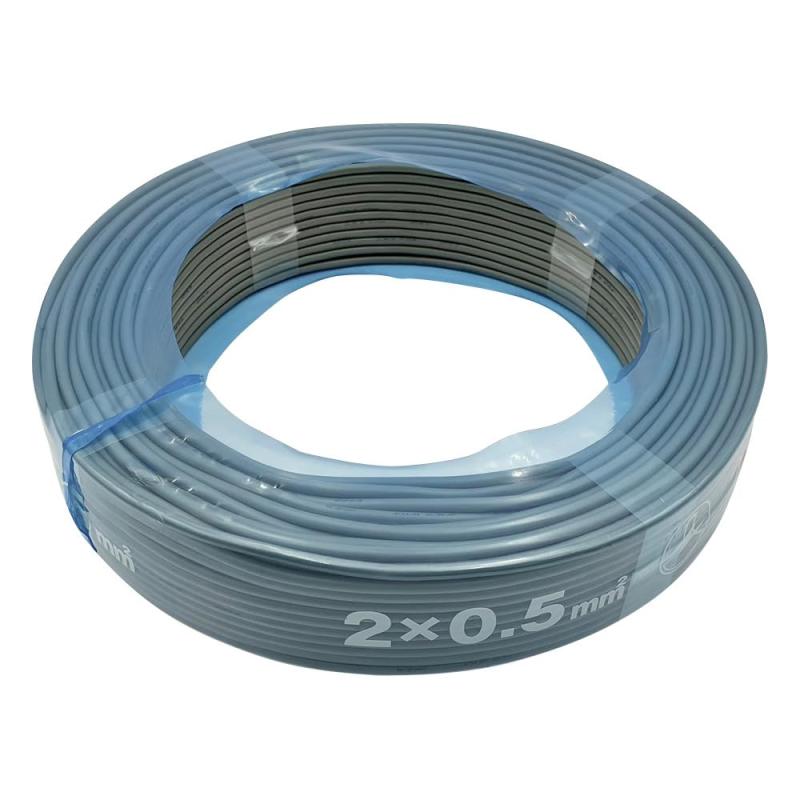 乐天商城 - 富士電線工業 ビニルキャブタイヤ丸形コード VCT-F 0.5sq×2c 100M巻き