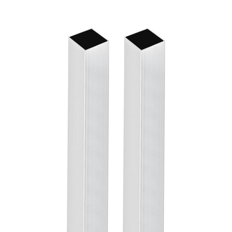 Rakuten - DTGN 25mmx25mmx1.2mmx200mm（幅 x 壁厚 x 長さ）の角パイプ - 2個入り - 産業用住宅建設用 - 6063アルミニウム角パイプ