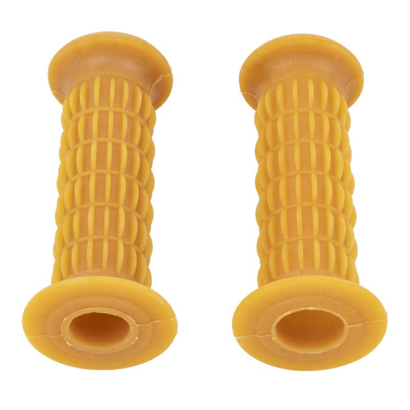 キジマ(Kijima) バイクパーツ グリップ クラシック ラバー製 130mm φ22.2mm 貫通タイプ 汎用 生ゴム 201-491