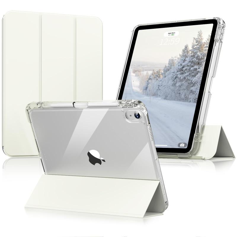 HITACHI - Aoub iPad 11世代 10世代 ケース A16 11インチ 10.9インチ iPad 分離式 ケース 第10世代 (2025/2022)対応 アクリル 透明バックカバー Pencil 収納可能 PU合成レザー 三つ折スタンド オートスリープ機能
