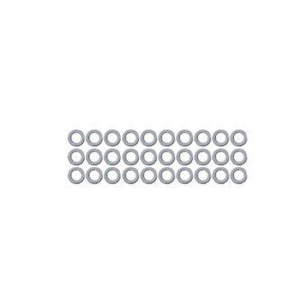 イーグル模型 2x3mmセットアップ・ステンレスシム 0.1/0.2/0.3mm厚 各10枚入 品番SH2内径2mm,外径3mmの極薄シムです。軸受け部分のクリアランス調整に大変便利です。シャーシの余分なガタつきをなくす事で、可動部はより正確な動作を実現します。