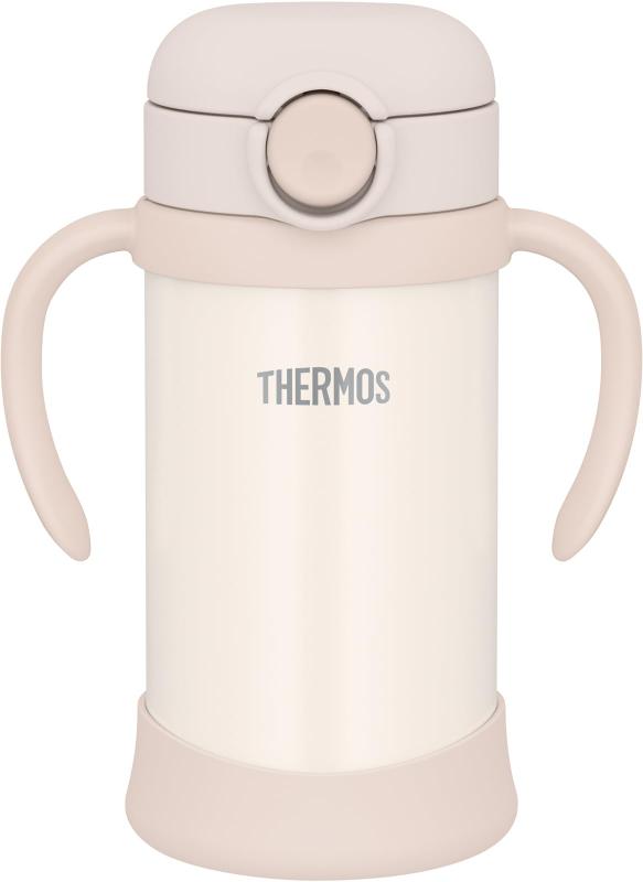 サーモス まほうびんのベビーストローマグ 飲み口とパッキンが一体 350ml ベージュ 保冷専用 FJT-350 BE