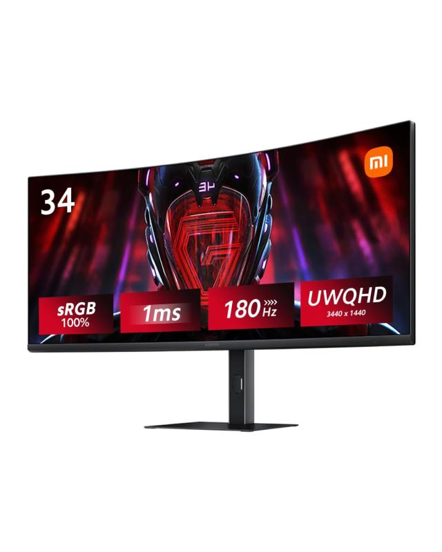 Xiaomi 曲面 ゲーミングモニター G34WQi 34インチ UWQHD超ワイドスクリーン180Hz MPRT1ms 3440x1440 1500Rの湾曲率 VA非光沢 sRGB100% FreeSync Premiumティアリング防止 テクノロジーのサムネイル