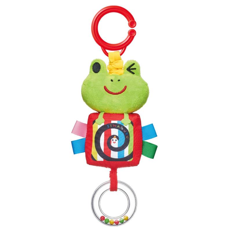 ジョイパレット しましまぐるぐる おでかけぶるぶるマスコット対象年齢:0か月以上サイズ:W95mm×H250mm×D45mmひっぱるとぶるぶる動く、赤ちゃんとママのおでかけをサポートしてくれるカエルのマスコットです。ぶるぶるギミック:リング...