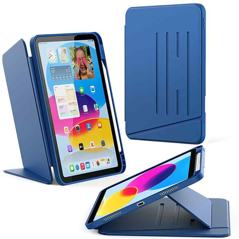 Hewlett Packard - [縦横スタンド ペン収納]CACOE iPad 11世代 10世代 ケース ipad a16 11インチ 2025/10.9インチ 2022 アイパッド用 磁気ケース 耐衝撃 オートスリープ Apple Pencil対応 あいばっど カバー ネイビー
