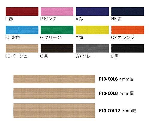 日本紐釦貿易(Nippon Chuko) NBK カラー平ゴム 6コール 4mm幅×30m巻 グリーン F10-COL6-G 手芸用品 flowing2-10024875 フローイングgt サンプル画像2