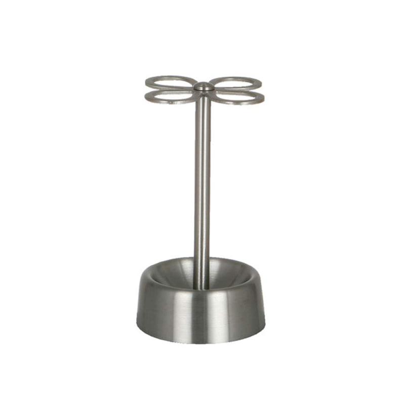 ダルトン(Dulton) 4ホール トゥースブラシホルダー サテン仕上げ 歯ブラシを清潔に維持する 歯ブラシ立て スタンド ステンレス 高さ120mm 直径70mm CH03-H92ST