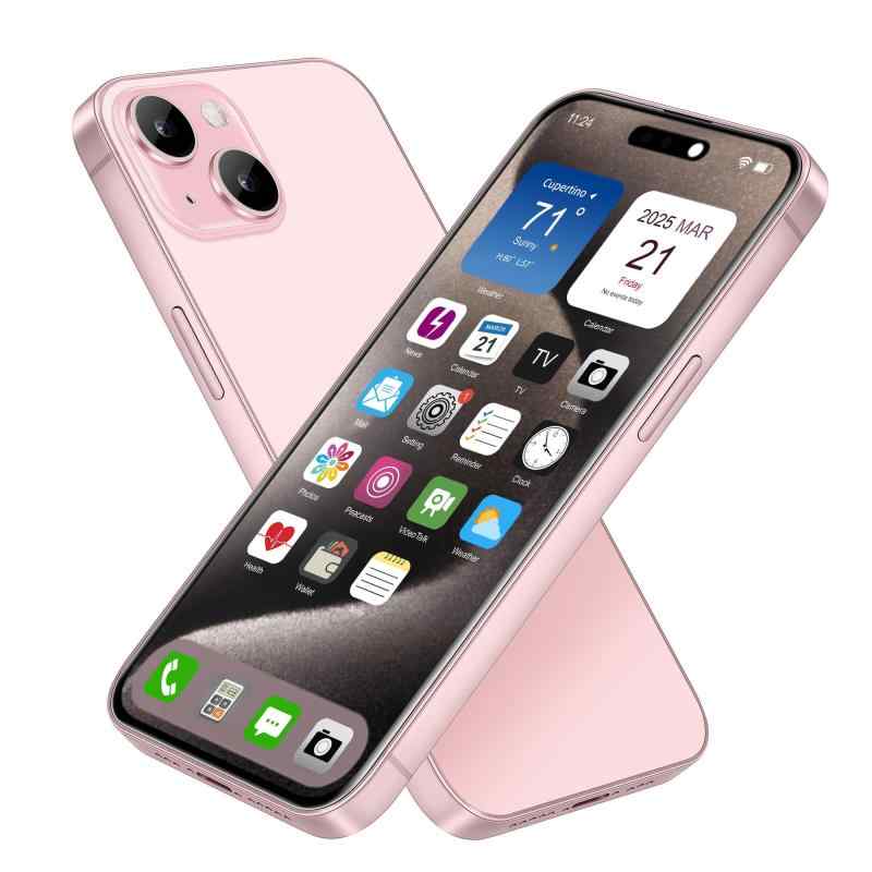 展示用模型 iPhone 15 ピンク スマホ ダミー ｜ 本物の電話のように 展示・店頭ディスプレイ・撮影用小道具として最適なリアルサイズ携帯模型 キッズスマートフォン スマホ おもちゃ スマホ