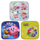 サロンジェ 星のカービィ ミニタオル3枚セット 16501-2(2/カービィ) nintendo 任天堂 コットン 綿 16×16cm ウォッシュ エチケット 贈り物 入園入学 洗顔 手洗い ギフト プレゼント