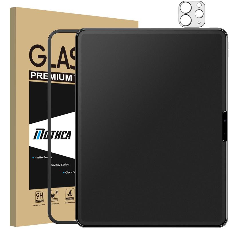 Mothca アンチグレア iPad Pro 11インチ M5 2025/M4 2024用 フィルム ガラスフィルム+カ…