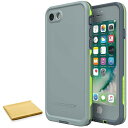 LifeProof FR& シリーズ 防水ケース iPhone SE (第3世代および第2世代) & iPhone 8/7 (プラスではありません) 用 クリーニングクロス付き - 非小売パッケージ - ドロップイン(アビス/ライム/嵐の