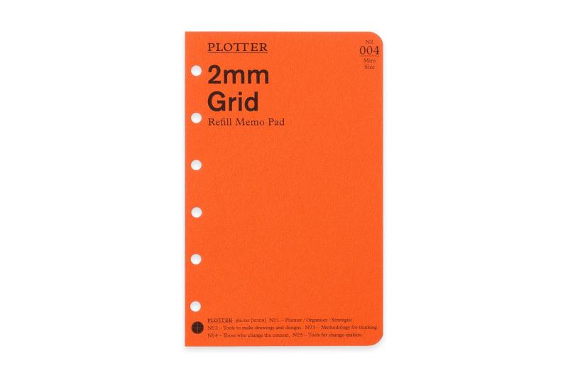 ミニ6穴サイズ PLOTTER/プロッター 2mm方眼 メモパッド システム手帳リフィル 77716品番：77716421