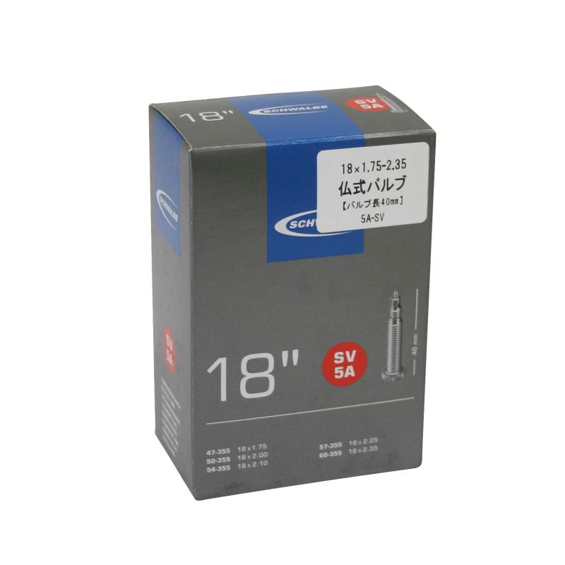 乐天商城 - SCHWALBE(シュワルベ) 【正規品】18×1.75/2.35用チューブ 仏式 40mmバルブ 5A-SV