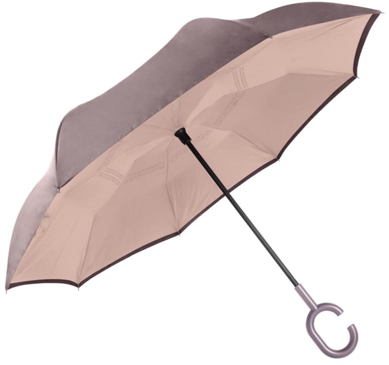 Rakuten - Rainbow Drop クラックス リバースアンブレラ 60cm 手開き 雨傘 逆さ傘 (パープル×ライトピンク)