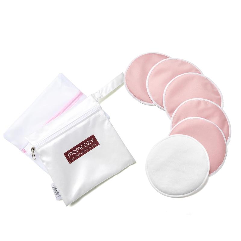 Rakuten - Momcozy 母乳パッド 洗える授乳パッド 再利用可能 6枚パック 超薄型 洗濯可能 濡れた/乾いた分離バッグ・ランドリーバッグ付き