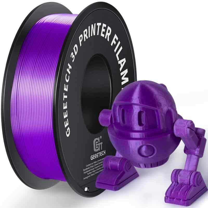GEEETECH フィラメント PLA 3Dプリンター フィラメント 3Dペン PLA 造形材料 寸法精度+/- 0.02 mm 正味量1KG 1.75mm径 (紫/パープル)