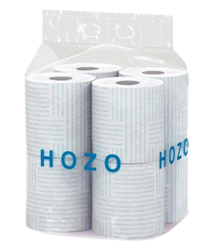 おもてなしセレクション2025年度受賞 大分製紙 HOZO トイレットペーパー 17m ダブル 8ロール×8パック シャワートイレ用 パルプ100%