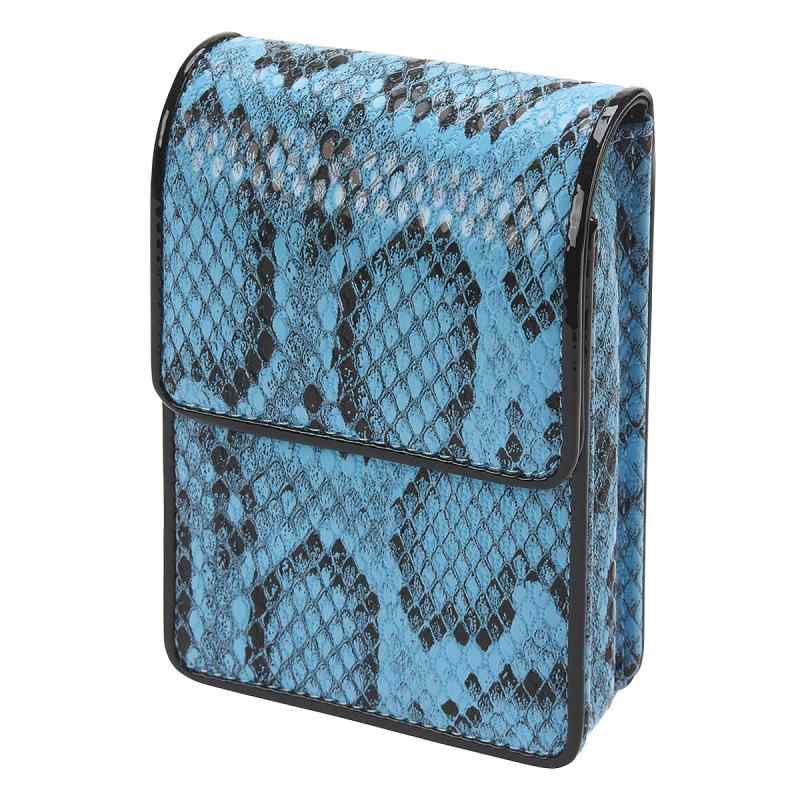 シガレットケース タバコケース パイソン柄 ライトブルー 3-07057-29