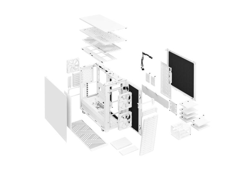 Fractal Design Define 7 White ミドルタワーPCケース E-ATX 対応 ソリッドパネル...