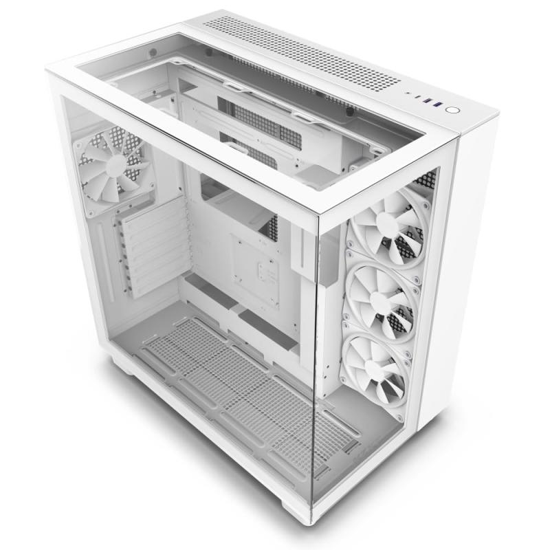 WiNDy - NZXT H9 Elite 2層構造ミドルタワーPCケース 強化ガラスモデル [White] CM-H91EW-01 CS8577