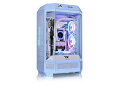 Thermaltake The Tower 300 Hydrangea Blue 3面強化ガラスパネル採用 八角柱スタイル マイクロタワー Micro-ATX ...