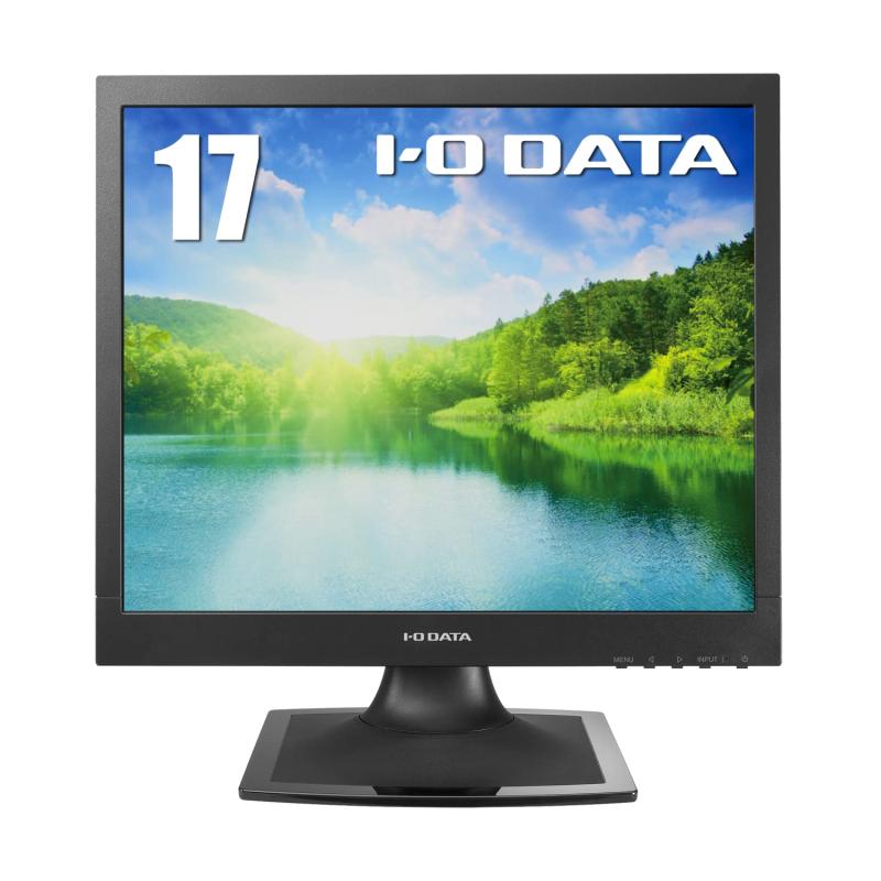 アイ・オー・データ IODATA スクエアモニター 17インチ SXGA TNパネル ブラック(アナログRGB/DVI-D/VESA対応/スピーカー付/メーカー5年/土日サポート/日本メーカー) LCD-AD173SESB-A/E【目に優し...