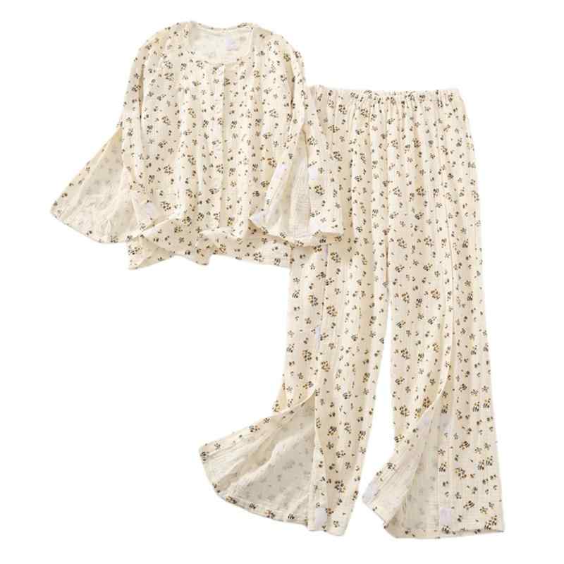 [DURASIKO] 介護 パジャマ レディース 長袖 上下セット腕を骨折した時の服 マジックテープ 介護 服 全開 通年用 モーダル素材 要介護 骨折 入院 術後 寝たきり 点滴介助 女性