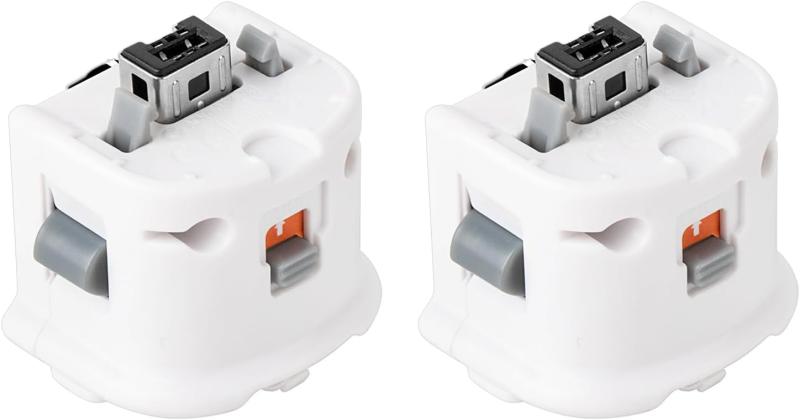 Wii モーションプラスアダプター 2個セット wiiリモコン シリコンケース付きWiiリモコンジャケット Wii アダプター モーションプラスアダプター — vista 2