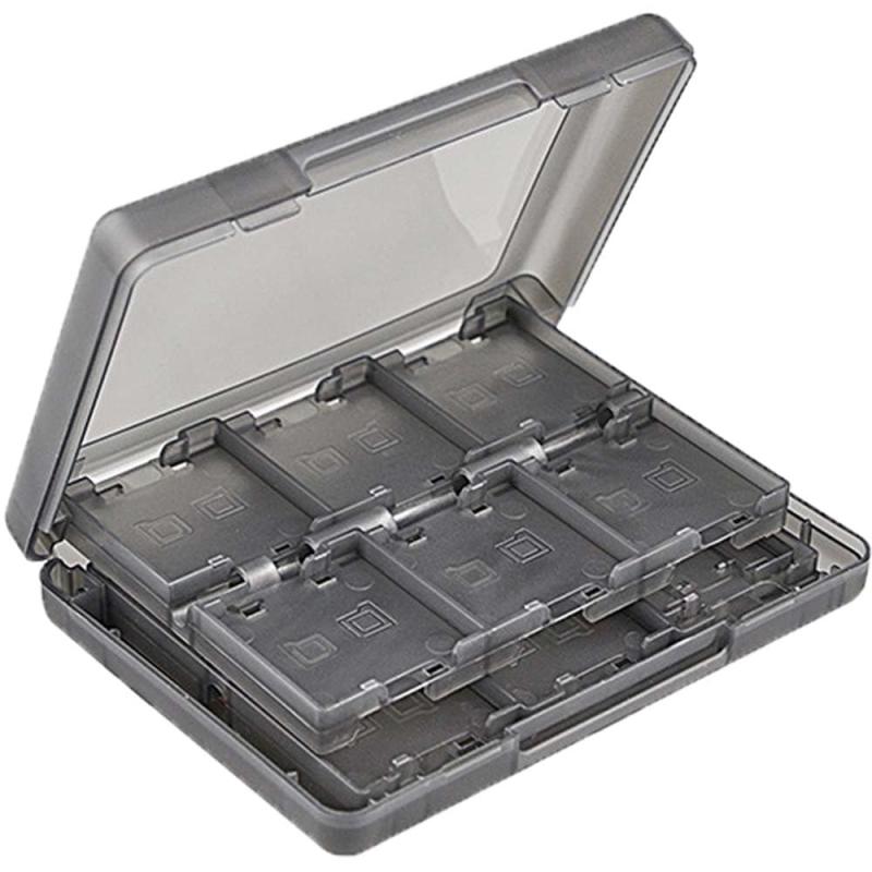 Rakuten - 3DS ソフトケース ゲームソフト 3DS カード 収納ケース ビデオゲーム 大容量 メモリーカード 28-in-1 (ブラック)