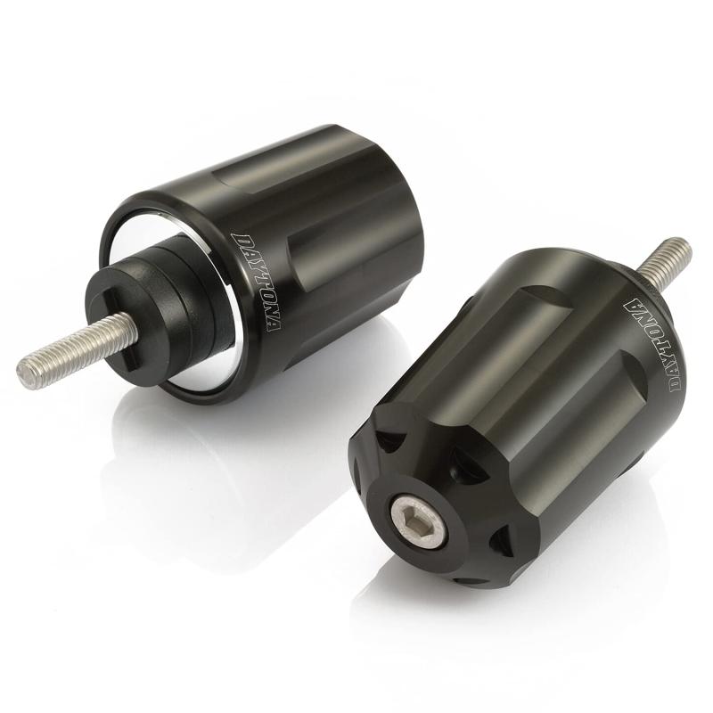 デイトナ(Daytona) バーエンド バイク ホンダ(M6)用 ヘビーウェイト アルミビレット リボルバー ブラック 99837