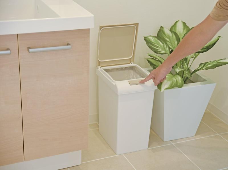 サンコープラスチック(SankoPlastic) ゴミ箱 パッキンプッシュペール 20L ライトベージュ [2]