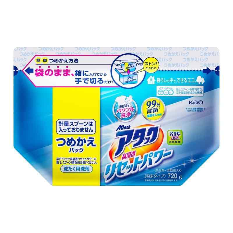 樂天商城 - 花王 アタック 高浸透リセットパワー 詰替 720g