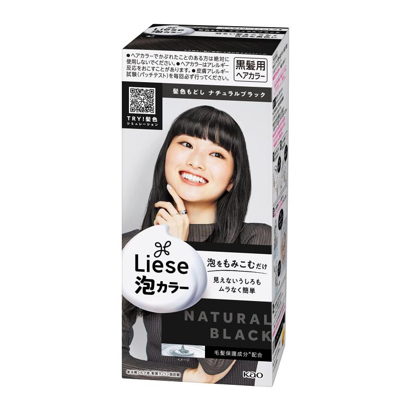 乐天商城 - リーゼ 泡カラー 髪色もどし ナチュラルブラック 108ml 【医薬部外品】