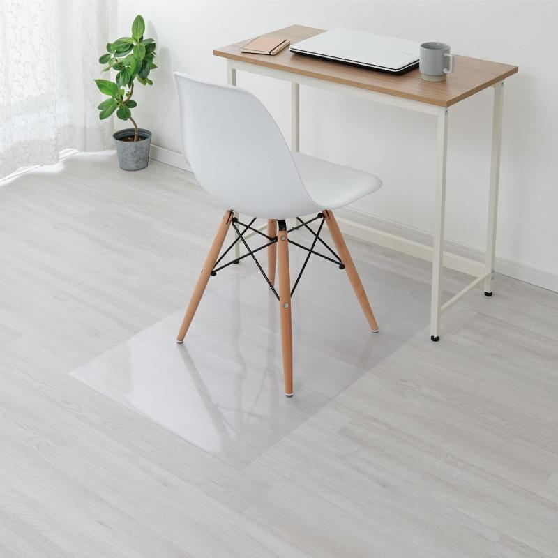 【質の高い日本製】Belca(ベルカ) 日本製 透明マット チェアマット 100cm 幅100×奥行60×厚さ0.08cm クリア 保護マット キズ 汚れ 防止 お手入れ簡単 カットOK 床暖房対応 CM60-100-1E