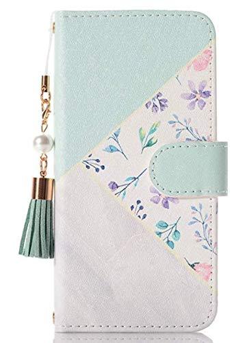 可愛い花柄 おしゃれなストラップ付き キラキラ 綺麗 高級PUレザー (KKGO) 保護ケース カードポケット付き 財布型 横置きスタンド機能付き マグネット式 全面保護機種対応： サイズを間違えないようにご購入お願い申し上げます。外部は上質なPU素材を採用しており、放熱性が良く、傷やホコリを防ぐことができます。カード収納ポケット付き、定期券や、クレジットカード、名刺など収納可能です。スタンド機能付きで動画鑑賞、読書などに最適カバーに搭載されているマグネット式のフリップにより、カバーをしっかり固定することができます。ケースに装着したままで、充電とイヤホン挿すなど全ての操作が自由に使えます。 音声調整ボタンと電源ボタンには柔らかいカバーが付属なので、操作丁寧に使いやすいデザインになっています。当商品は当店 （KKGO)から販売しております。お客様に商品と優れるサービスの提供をお約束致します。