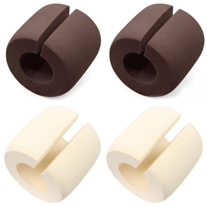 Other - サムコス ドアストッパー玄関 ドアクッション 4個セット NBRゴム製 あつさを増す 指挟み防止 ストップ クッション 引き戸 引き出し 扉開放 室内 扉 赤ちゃん 子供安全対策 防護具 (コーヒー +