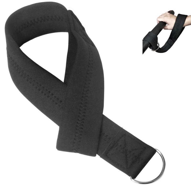 ベビーカー アームハンドル用アクセサリ 乳母車 手離れ 防止 転倒防止 調整可能 リスト ホルダー リストストラップ 弾性 アームバンド ブラック