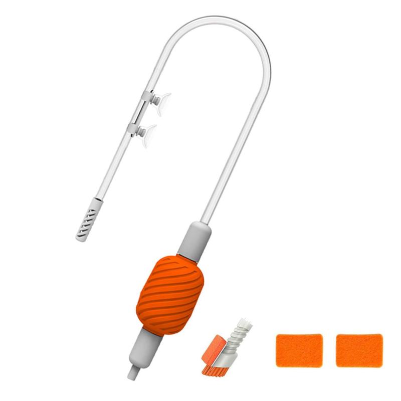 DONGFANGB 水槽手動水交換ポンプ 水換え&お掃除 水槽水チェンジャー クリーナースポイト手動式 砂利掃除 魚糞清掃 清掃ポンプ 一台三役 水替えフィルタータンクの水を洗浄し アクアリウム