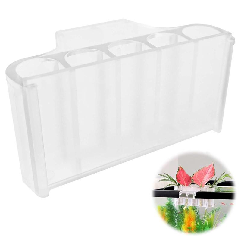 PAVIKE水族館植物ホルダー【9.5x4.5x4.5cm】水槽植物カップ 浮遊植物バスケット 水生植物ホルダー アクアリウムポットアクセサリー、トップハンギング、水槽の植物の栽培、水槽の植物の装飾