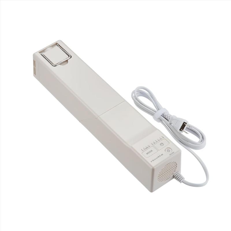 recolte レコルト スティックふとんドライヤー ふとん乾燥機 コンパクト 軽量 あたため ダニ対策 ダニ退治 靴乾燥アタッチメント付き 衣類乾燥 持ち運び簡単 温度調節 タイマー付き ナチュラ