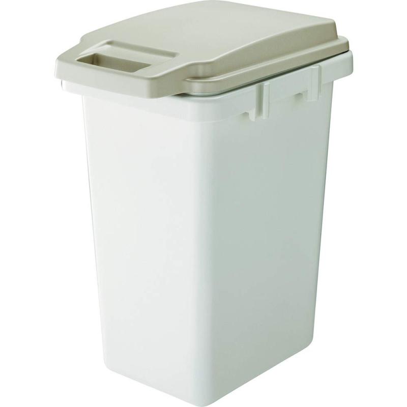 Rakuten - TRUSCO(トラスコ) 連結ワンハンドパッキンペール ベージュ 45L ゴミ箱 ダストボックス TRHPP45BG