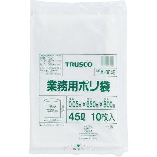 乐天商城 - TRUSCO(トラスコ) 業務用ポリ袋 厚み0.05X20L 10枚入 A0020 × 50袋 【ケース販売】