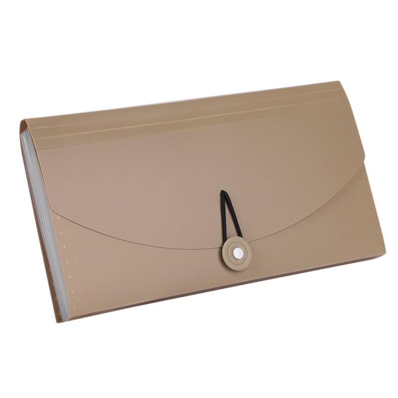 a5ファイルケース 13ポケット 領収書入れ ドキュメントバッグ 多層 持ち運び 分類ラベル付き 薄型 ボタ..