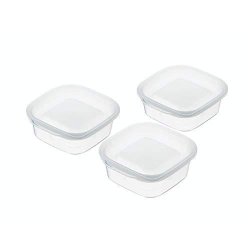 Rakuten - イノマタ化学 楽ちんパック クリアホワイト スクエア 90ml 入数：1セット(3個入) 1843(ARK0501)