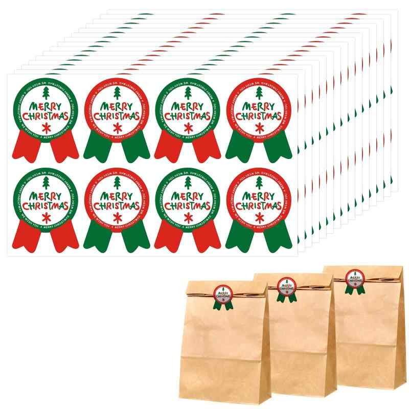 Charming Club クリスマス ギフトシール ステッカー ラッピングラベル 封筒封かん 粘着ラベル