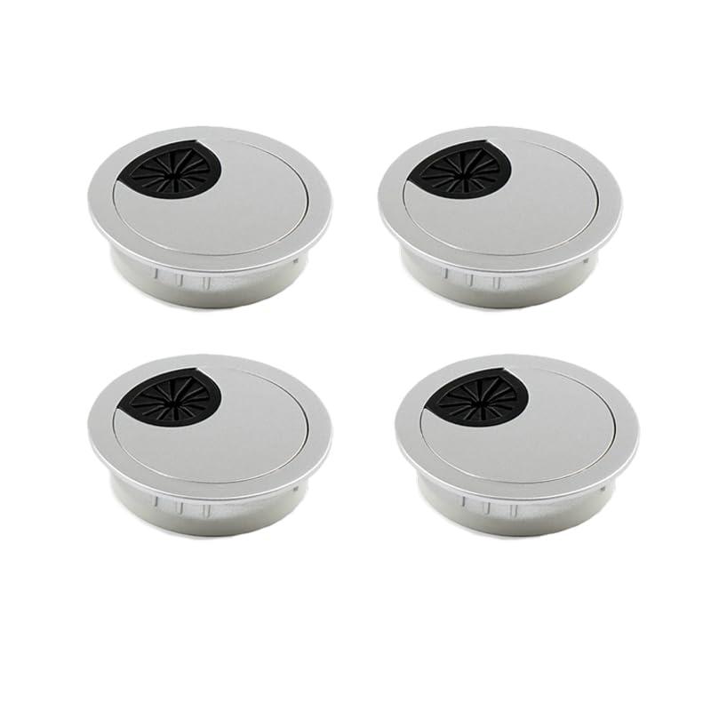 LEAUNGYOO ケーブルホールカバー 4個セット穴径mm ABSデスクケー ブル整理 ワイヤーコードグロメットホールカバー オフィスコンピューターデスクワイヤーオーガナイザー用 配線孔キャップ 配