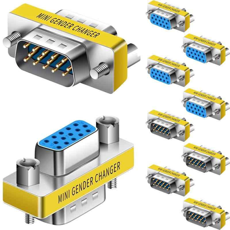 コンピュータ機器用 DB9/DB15/VGA コネクタ アダプタ メス、オス