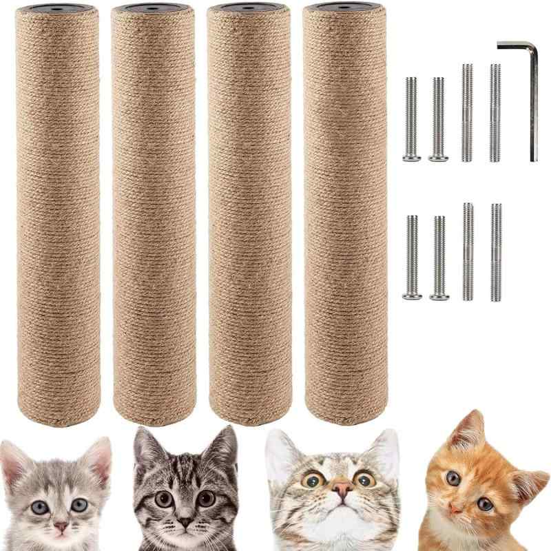 乐天商城 - 爪とぎ ペット用品 キャットシリーズ 交換用 支柱 替え 交換 麻柱 (30cm*4本, M8)