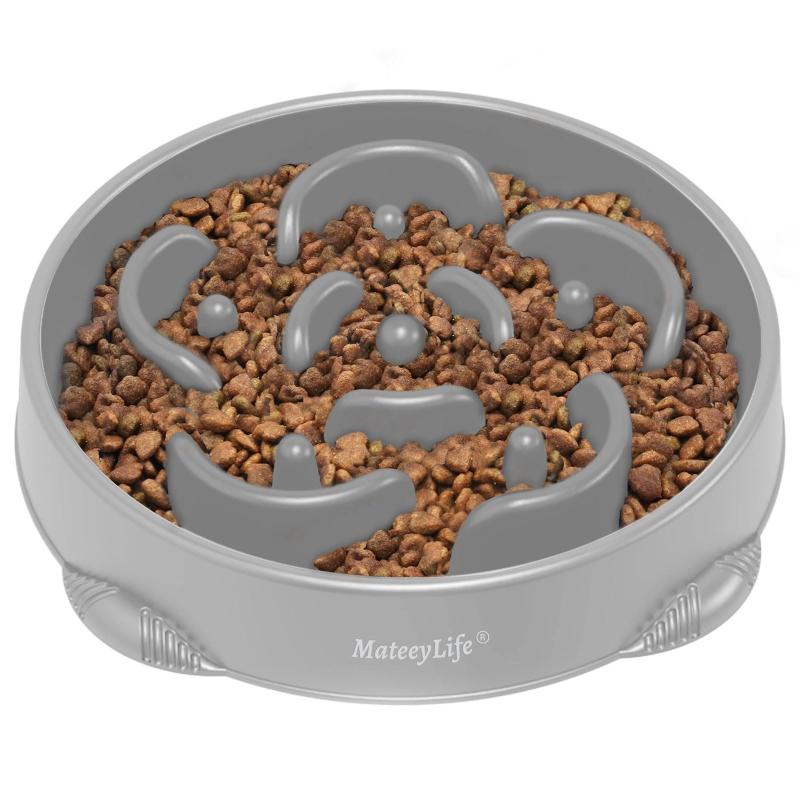 Rakuten - MateeyLife 犬 早食い防止 食器 大型犬 対応 ノンスリップ 迷路デザインボウル 消化促進 胃捻転・胃拡張 対策 アンチガルプ 食洗機対応 安全素材 PP製